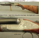 RIGBY RISING BITE 470- NICE 1888 SIDELOCK w/ 26" EJECT CHOPPER LUMP 2005 LONDON PROVED Bbls.- NEW BUTT & FOREND- 97% ENGRAVING - 1 of 4
