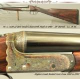 SCOTT, W & C- 12- MOD CHATSWORTH DELUXE- SCOTT'S HIGHEST GRADE BOXLOCK- 1985- 28