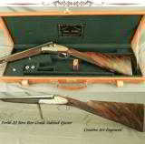 FERLIB 20 SIDELOCK- 1993- REMAINS in 99% COND- EXC CREATIVE ART GAME BIRD ENGRAVING- 26 3/4" CHOPPER LUMP Bbls. - 1 of 6