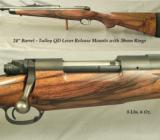 DAKOTA 375 H&H AFRICAN GRADE w/ 1/4 RIB- W/ SPARE SYNTHETIC STOCK & SUPER TRAVEL CASE- VERY ACCURATE- TALLEY QD MOUNTS - 2 of 6