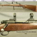 WINCHESTER MOD 70 PRE-64- 300 H&H- 1953- A SOLID WORKING PIECE- EXC BORE- SOLID INLETTING- SCOPE BASES & RINGS - 1 of 4