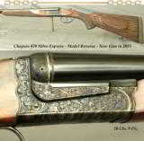 CHAPUIS 470 N E- NEW GUN- MOD BROUSSE- VERY NICE WOOD- 95% FLORAL & GAME SCENE ENGRAVING- WE GUARANTEE THIS PIECE - 1 of 4