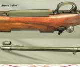 GRIFFIN & HOWE 338 WIN. MAG. PRE-64 MOD 70- ABOUT 1961- G&H SIDE MOUNT- 1/4 RIB with 3 LEAF FOLDING SIGHTS- EXC. WOOD - 4 of 4