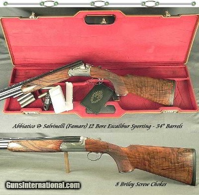 ABBIATICO & SALVINELLI (FAMARS) 12 EXCALIBUR ROUND ACTION SPORTING MOD- 34
