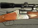 HEYM 1978 COMBO GUN- 20 over 9.3 x 74R- 1978- FACTORY CLAW MOUNTS w/ LEUPOLD 1.5 x 5- BORES as NEW- KERSTEN ACTION BODY - 2 of 6