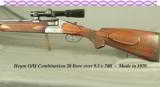 HEYM 1978 COMBO GUN- 20 over 9.3 x 74R- 1978- FACTORY CLAW MOUNTS w/ LEUPOLD 1.5 x 5- BORES as NEW- KERSTEN ACTION BODY - 1 of 6