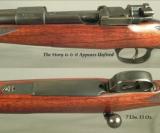 WESTLEY RICHARDS 318 EXPRESS- MAUSER ACTION- FROM STORAGE in a INDIAN TEMPLE- APPEARS UNFIRED- MADE ABOUT 1923 - 2 of 4