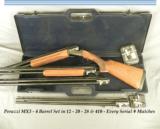 PERAZZI MX3- 4 Bbl. SET in 12-20-28 & 410- ALL 27 1/2