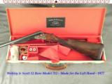 WEBLEY & SCOTT 12- LEFT HAND- BOXLOCK EJECT MOD 712 GAME GUN- 1977- REMAINS in 97% OVERALL COND- 15 1/4