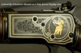 WINCHESTER 218-B 1 OFF FACTORY DISPLAY GUN- MOD 65- FINISHED at WIN 3-12-49- LETTERED by T. E. HALL from GUN MUSEUM- EXTENSIVE ENGRAVING - 2 of 9