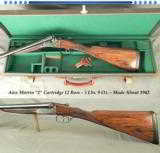 ALEX MARTIN "2"- 12 BORE BOXLOCK EJECT- 5 Lbs. 9 Oz.- COMPLETE REFINISH in ENGLAND INCLUDING CASE COLORS- EXC. BORES- CASED - 1 of 5