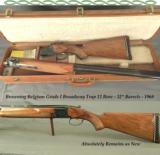 BROWNING BELGIUM GRADE I BROADWAY TRAP 12- OVERALL an ORIG 99% GUN- 32