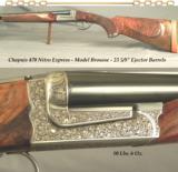 CHAPUIS 470 N E- AS NEW- MOD BROUSSE- EXC WOOD- 95% FLORAL & SCROLL ENGRAVING- 99% OVERALL COND.- WE GUARANTEE THESE RIFLES - 1 of 4
