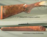 CHAPUIS 470 N E- AS NEW- MOD BROUSSE- EXC WOOD- 95% FLORAL & SCROLL ENGRAVING- 99% OVERALL COND.- WE GUARANTEE THESE RIFLES - 3 of 4