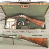 BERETTA 20 SxS JUBILEE II 470EELL GALLERY PREMIUM GRADE- NEAR EXHIBITION WOOD- EXC. ENGRAVING- SIDEPLATES- 28" Bbls.- DOUBLE TRIGGERS - 1 of 6