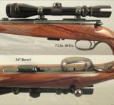ANSCHUTZ 22 WIN. MAG. MOD 54 M SPORTER- 1978- MATCH 54 ACTION- LEUPOLD 3 x 9 E.F.R.- DETACHABLE SCOPE RINGS- OPEN SIGHTS - 2 of 3