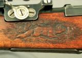 BRNO 6.5x57 MADE in 1947- OUTSTANDING ENGRAVING & STOCK CARVING- MOD 22F- NEAT SMALL RING MAUSER ACTION- FULL LENGTH STOCK - 5 of 10