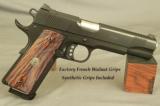 WILSON COMBAT 45 ACP MOD CQB- FULL SIZE- ALL STEEL- 5" Bbl.- FACTORY FRENCH WALNUT GRIPS with STANDARD SYNTHETIC GRIPS - 2 of 2