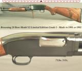 BROWNING ARMS 28 BORE MOD 12 LIMITED EDITION GRADE I- 26" V R BARRELS- FACTORY MODIFIED CHOKE- NICE WOOD- 98% OVERALL - 1 of 3