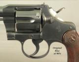 COLT OFFICERS MODEL HEAVY BARREL - 38 SPECIAL - MADE in 1937 - THIRD ISSUE - ADJUSTABLE SIGHTS - CHECKERED TRIGGER - CHECKERED BACKSTRAP - 2 of 4