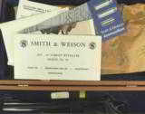 SMITH & WESSON 45 ACP MOD 25-2 1955 TARGET MODEL- 6 1/2" Bbl.- BOUGHT NEW ABOUT 1977 AND PUT AWAY- WOOD CASE w/ OUTER SLEEVE - 2 of 3
