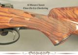 BIESEN 270 WIN. COMPLETE CUSTOM PRE-64 MOD 70 WIN.- BIESEN WRAP AROUND FLEUR-DE-LIS CHECKERING- EXC. WOOD-OVERALL 98%- 13 7/8" LOP - 6 of 6
