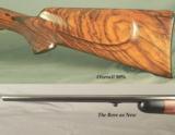 BIESEN 270 WIN. COMPLETE CUSTOM PRE-64 MOD 70 WIN.- BIESEN WRAP AROUND FLEUR-DE-LIS CHECKERING- EXC. WOOD- OVERALL 98%- 13 7/8" LOP - 5 of 6