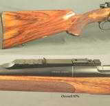 BIESEN 375 H&H COMPLETE CUSTOM PRE-WAR MOD 70 WIN.- ENGRAVED FLOORPLATE & TRIGGER GUARD- WRAP AROUND FLEUR-DE-LIS CHECKERING - 4 of 5