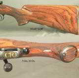 BIESEN 375 H&H COMPLETE CUSTOM PRE-WAR MOD 70 WIN.- ENGRAVED FLOORPLATE & TRIGGER GUARD- WRAP AROUND FLEUR-DE-LIS CHECKERING - 3 of 5