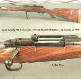 GARY GOUDY- 280 REM.- PRE-64 MOD 70 ACTION- BY GOUDY in 1980- VERY NICE PIECE of WOOD- EXC POINT PATTERN CHECKERING- OVERALL 95% - 1 of 4