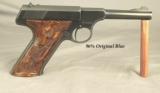 COLT WOODSMAN 22 L. R.- 2nd SERIES SPORT MOD. MADE 1950- IN the FACTORY BOX- 4 1/2" Bbl.- COLTWOOD CHECKERED PLASTIC GRIPS - 4 of 5