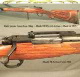 DALE GOENS 7mm REM. MAG.- PRE-64 MOD 70- CLASSIC STYLE with VERY NICE WORKMANSHIP- GOENS WRAP AROUND FLEUR-DE-LIS CHECKERING - 1 of 4