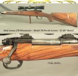 DALE GOENS 270 WIN.- PRE-64 MOD 70 ACTION- CLASSIC STYLE with VERY NICE WORKMANSHIP- GOENS WRAP AROUND FLEUR-DE-LIS CHECKERING - 1 of 5