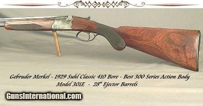 MERKEL 410 BORE- 1929- MODEL 301E- CLASSIC SUHL- 28