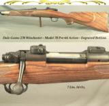DALE GOENS 270 WIN.- PRE-64 MOD 70 ACTION- ENGRAVED- CLASSIC STYLE with VERY NICE WORKMANSHIP- GOENS WRAP AROUND FLEUR-DE-LIS CHECKERING - 1 of 5