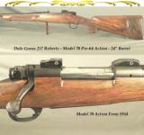 DALE GOENS 257 ROBERTS- PRE-64 MOD 70 ACTION- EXC. WOOD- CLASSIC STYLE with VERY NICE WORKMANSHIP - GOENS FLEUR-DE-LIS CHECKERING - 1 of 4