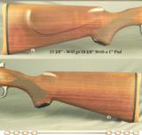 WINCHESTER MOD 70- LEFT HAND- 375 H&H- CLASSIC STAINLESS- 24" Bbl.- CONTROL ROUND FEED- OVERALL 98%- WALNUT STOCK- TOTAL STAINLESS - 3 of 3