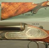 LANCASTER 280 FLANGED- NEVER HUNTED & APPEARS UNFIRED- PRE-WAR PIECE FINISHED in 1946- SIDELOCK with 26" CHOPPER LUMP Bbls.- 1946 NEW - 4 of 6