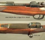 MAUSER 404 JEFFERY TYPE A- COMMERCIAL SINGLE SQUARE BRIDGE MAGNUM ACTION- 1930- RARE STUFF- BEST GRADE TYPE A- EXC. BORE- ORIG. GUN - 2 of 5