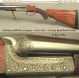 WILKINSON 470 N. E.- AN EXC & STOUT PRE-1925 LARGE ACTION- BORES as NEW- 26" EXTRACTOR CHOPPER LUMP Bbls.- SIDECLIPS- DOLLS HEAD- THIRD BITE - 1 of 5