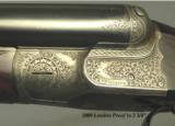 GREENER FH 70 12 BORE GAME GUN- 30" EJECT WROUGHT STEEL Bbls.- 90% FH 70 ENGRAVING- VERY NICE WOOD- 6 Lbs. 10 Oz.- 2009 London Proof to 2 3/4&quo - 2 of 5