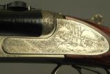 CHAPUIS 7 x 65R with FACTORY 20 BORE 2 BARREL SET- DELUXE MODEL with EXC. WOOD- SIDEPLATES- CLAW MOUNTS- 90% ENGRAVING COVERAGE - 5 of 7