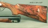 CHAPUIS 7 x 65R with FACTORY 20 BORE 2 BARREL SET- DELUXE MODEL with EXC. WOOD- SIDEPLATES- CLAW MOUNTS- 90% ENGRAVING COVERAGE - 4 of 7