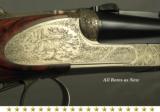 CHAPUIS 7 x 65R with FACTORY 20 BORE 2 BARREL SET- DELUXE MODEL with EXC. WOOD- SIDEPLATES- CLAW MOUNTS- 90% ENGRAVING COVERAGE - 7 of 7
