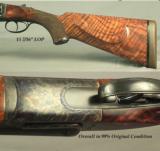 CHAPUIS 470 MOD PH1- UPGRADED WOOD- 1/4 RIB with EXPRESS SIGHTS- 15 7/16" LOP- OVERALL COND. at 99%- 11 Lbs 6 Oz.- BORES as NEW- CASE COLORED - 2 of 4