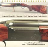 PERAZZI MX5 C SPORTING 12 BORE with 29 1/2" VENT RIB BARRELS- SUPER WOOD- 9 SCREW CHOKES- REMAINS in 97% CONDITION- 1999 PIECE - 1 of 4