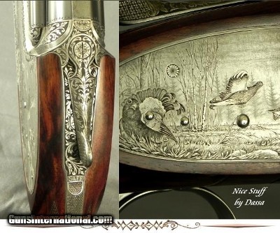 BOSIS 12 SIDELOCK MODEL MICHELANGELO- TOTAL SUPERB DASSA ENGRAVED- 29 1/2