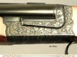 CHAPUIS 450/400 3" N. E.- MOD BROUSSE- UPGRADED WOOD- 95% FLORAL ENGRAVING- EAW Q D LEVER PIVOT MOUNTS- 30mm RINGS- AS NEW OVERALL - 4 of 4