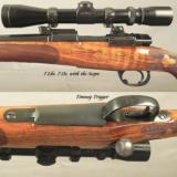 BIESEN 250-3000 ACKLEY IMP.- KURZ SHORT ACTION MAUSER- EXC. WOOD- MADE 1982- BIESEN WRAP AROUND FLEUR-DE-LIS CHECKERING- IDEAL for YOUTH or LADY - 2 of 5