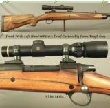 FRANK WELLS 460 G&A LEFT HAND TOTAL CUSTOM- SAKO LEFT HAND ACTION- VERY NICE ENGLISH WALNUT- 1.5 x 5 LEUPOLD- DIES & AMMO - 1 of 4